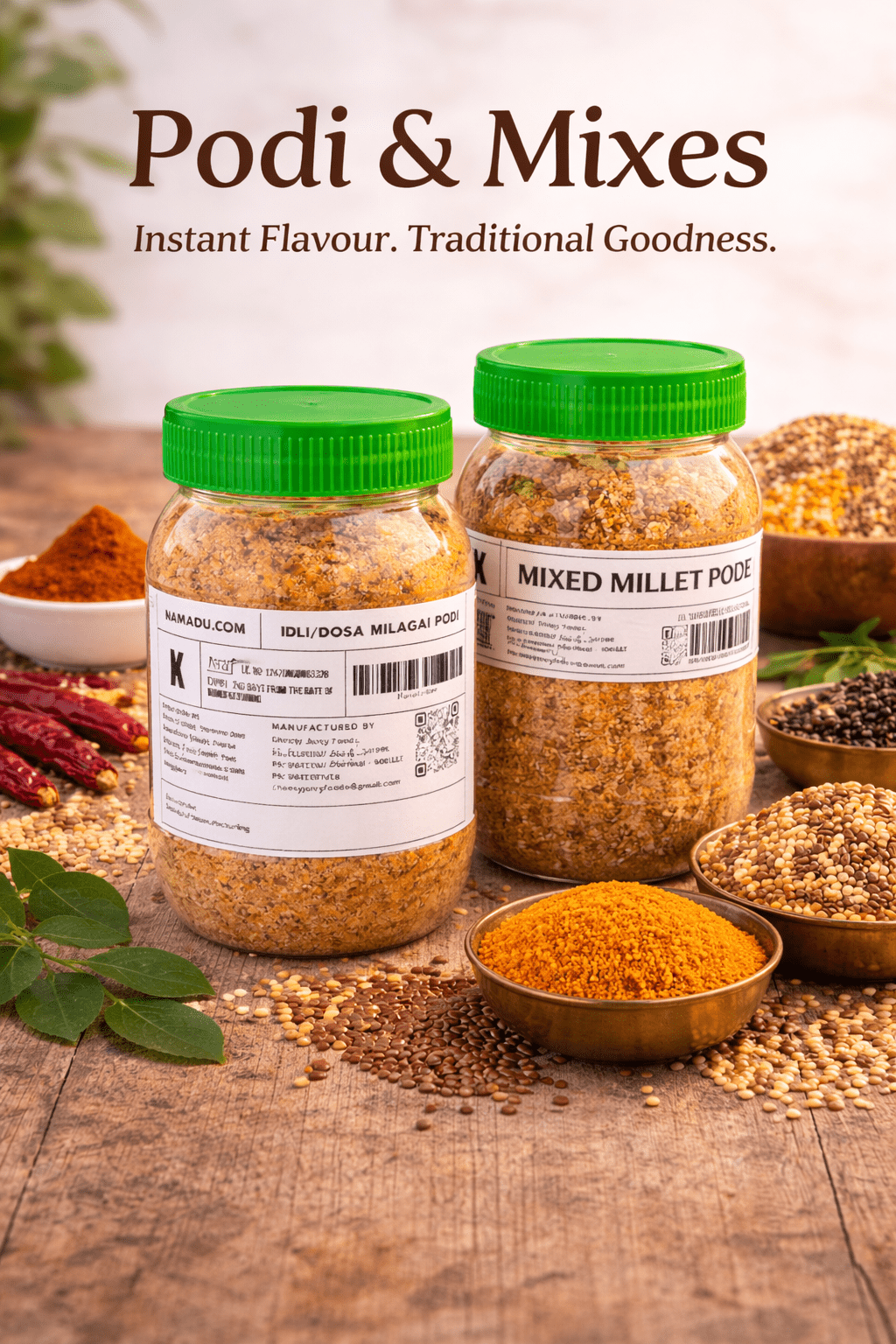 Podi & Mixes - FreshlyMade.shop by Cheesy Juicy Foods